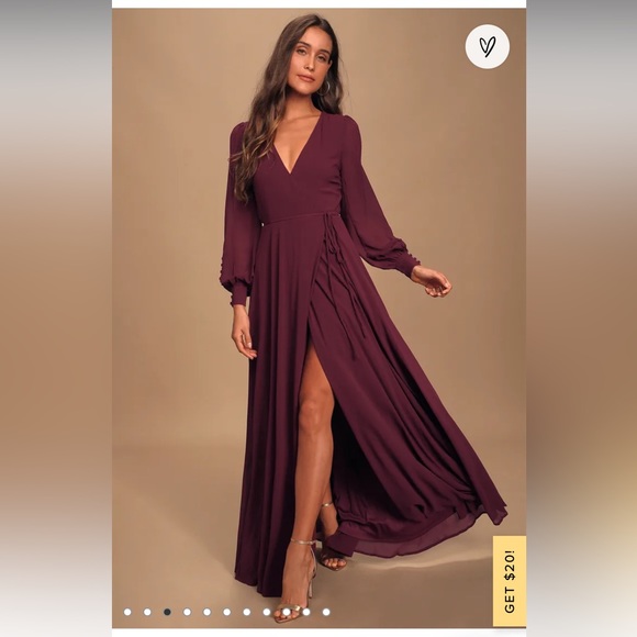 Lulus Dresses & Skirts - Lulus Burgundy Dress NWT